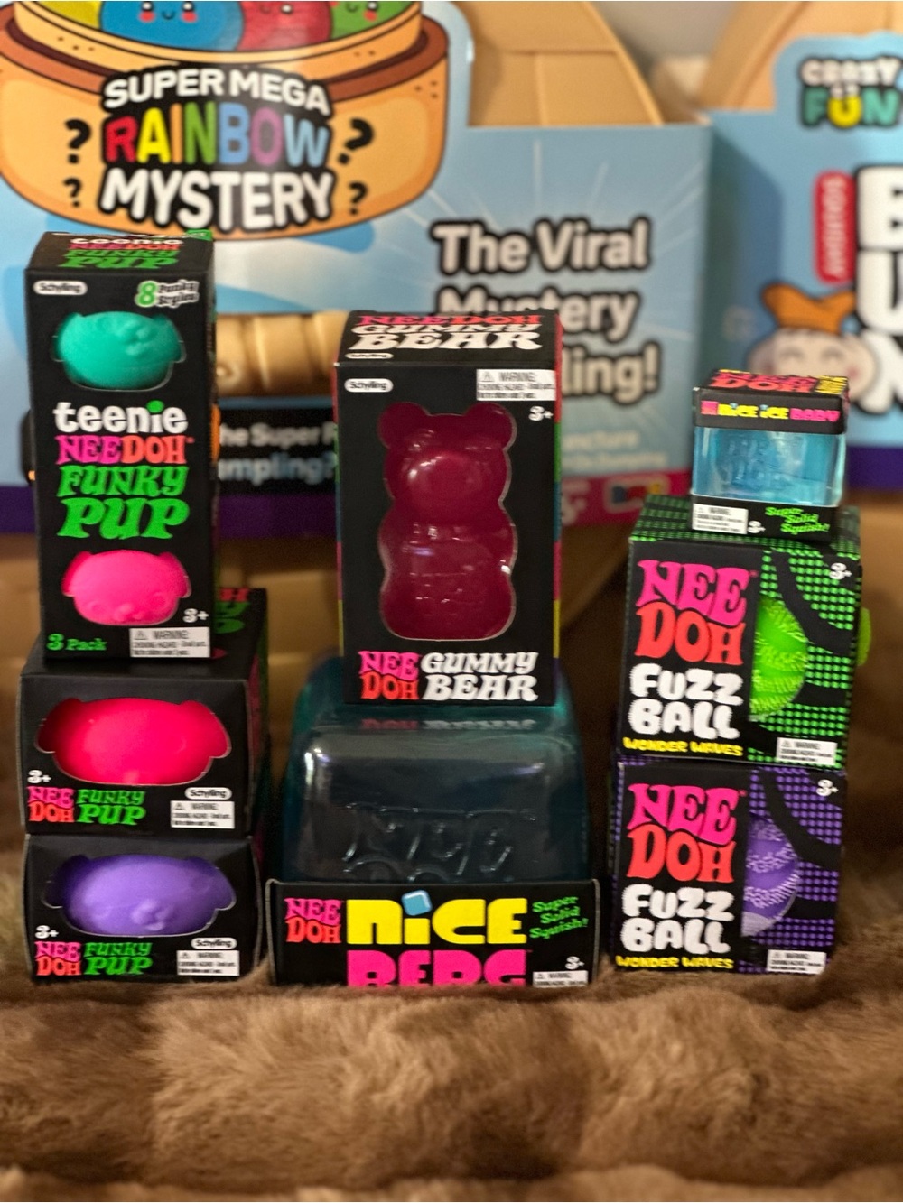 Nee Doh Schylling Bundle Assorted Novelty Toys, all New